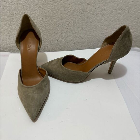 vince Paulette Suede D'Orsay Pump size 9 M - Picture 2 of 11